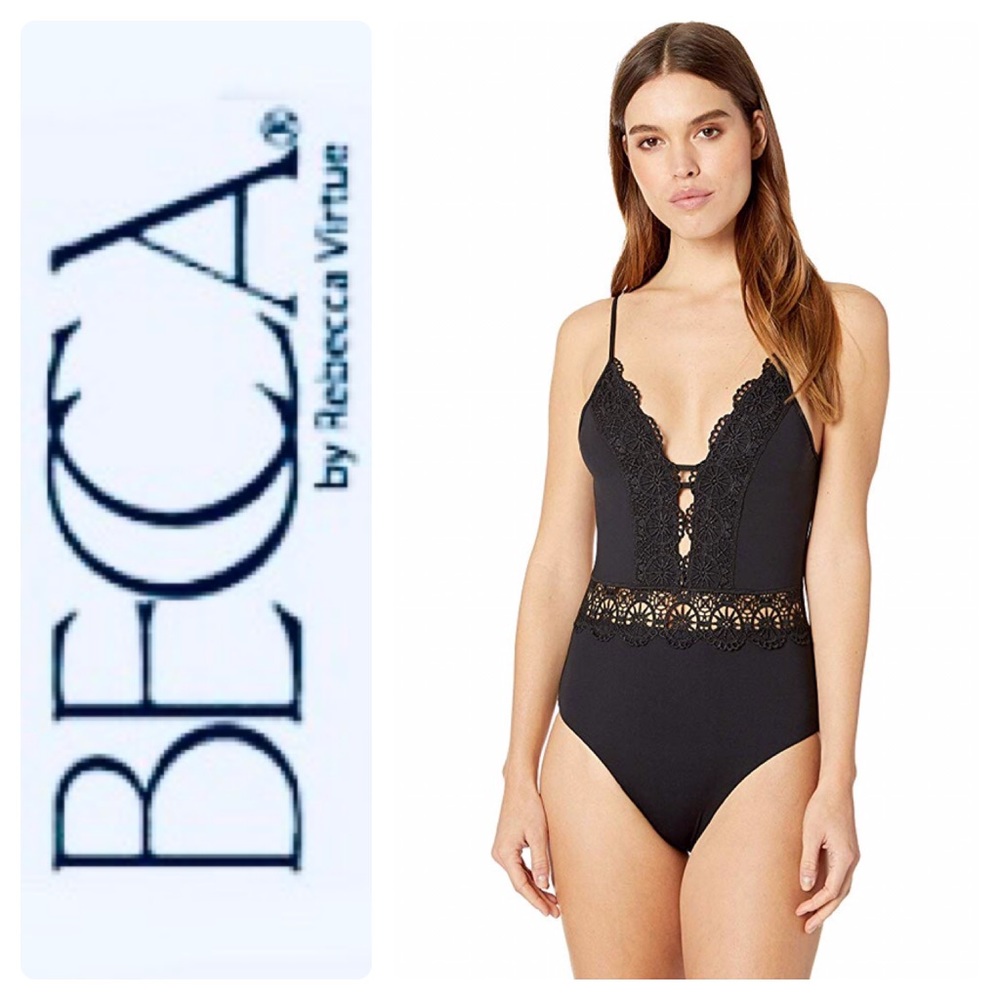 🎉HP🎉⭐️New Becca Muse Crochet One-Piece Swimsuit - Picture 7 of 12